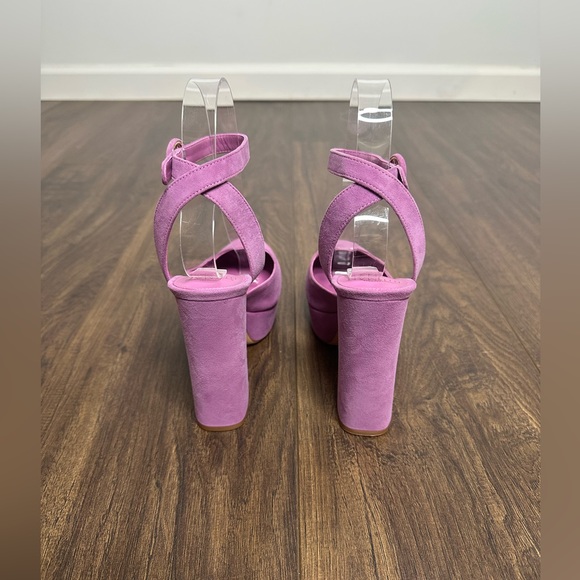 Alexandre Birman Vita Suede Ankle-Strap Platform Pumps - Picture 7 of 11